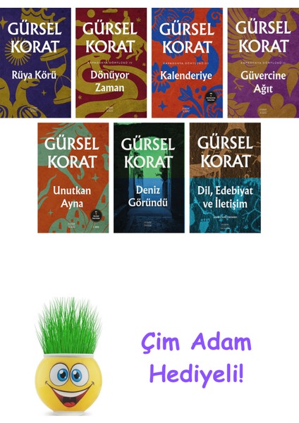 Gürsel Korat 7 Kitap Seti + Çim Adam Hediye