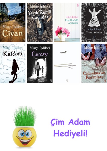 Müge Iplikçi 8 Kitap Seti + Çim Adam Hediye