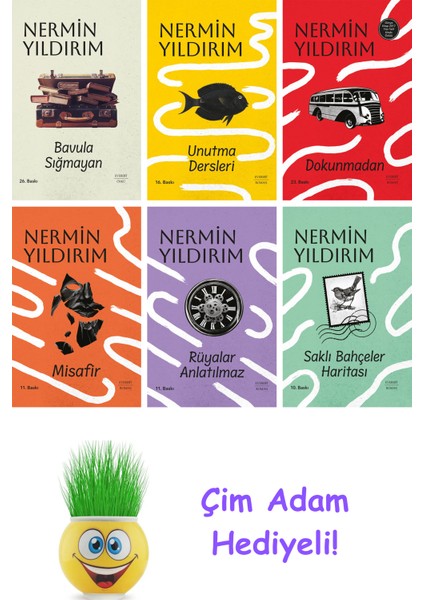 Nermin Yıldırım 6 Kitap Seti + Çim Adam Hediye