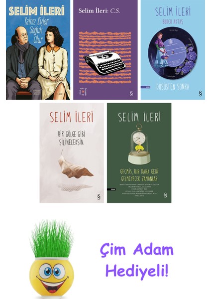 Selim Ileri 5 Kitap Seti + Çim Adam Hediye