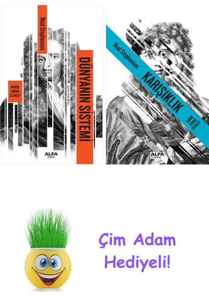 Neal Stephenson 2 Kitap Seti + Çim Adam Hediye
