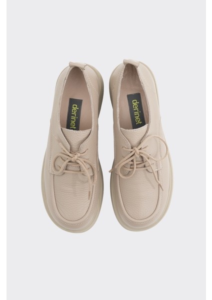 Hakiki Deri Bağcıklı Kadın Casual Ayakkabı modelleri