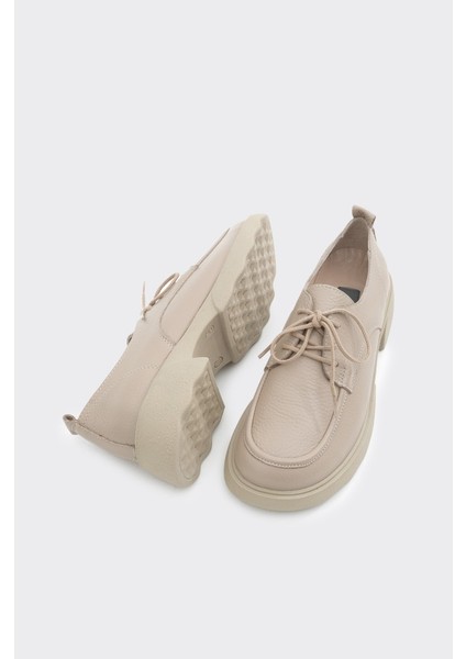 Hakiki Deri Bağcıklı Kadın Casual Ayakkabı indirimleri