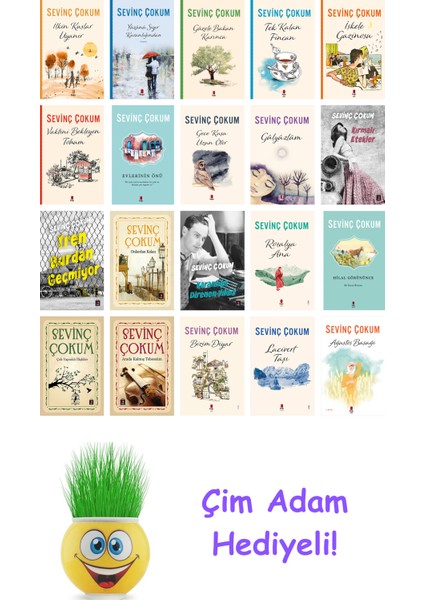 Sevinç Çokum 20 Kitap Seti + Çim Adam Hediye