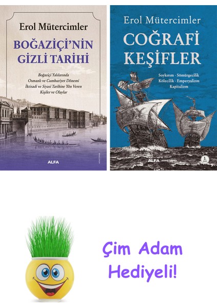 Erol Mütercimler 2 Kitap Seti + Çim Adam Hediye