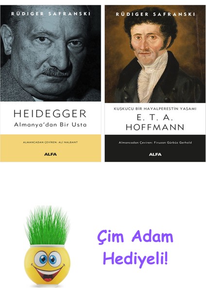 Rüdiger Safranski 2 Kitap Seti + Çim Adam Hediye