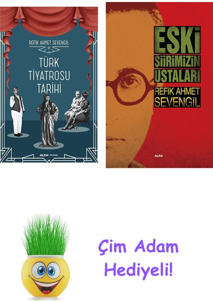 Refik Ahmet Sevengil 2 Kitap Seti + Çim Adam Hediye