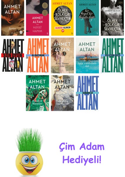 Ahmet Altan 13 Kitap Seti + Çim Adam Hediye