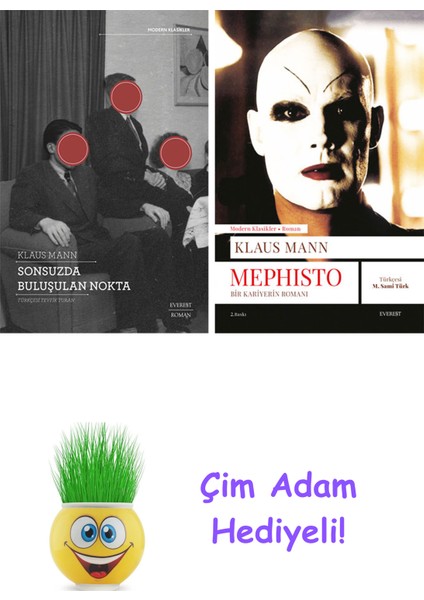 Klaus Mann 2 Kitap Seti + Çim Adam Hediye