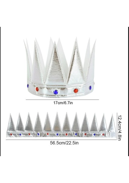 Yumuşak Gümüş Kral Tacı 55 cm fiyatları