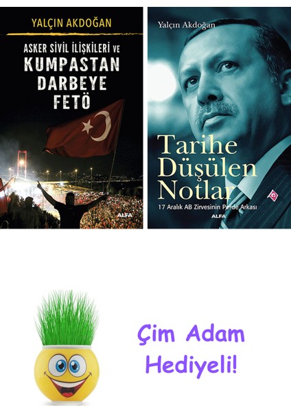 Yalçın Akdoğan 2 Kitap Seti + Çim Adam Hediye