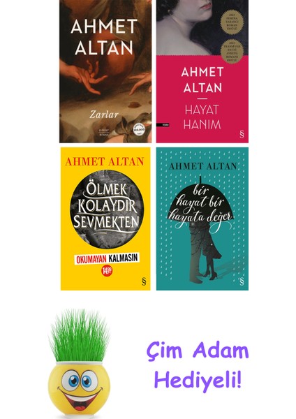 Ahmet Altan 4 Kitap Seti + Çim Adam Hediye
