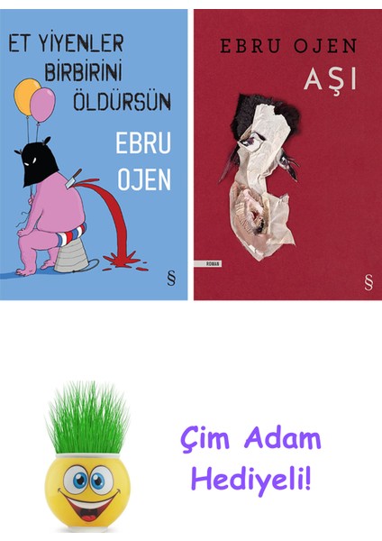 Ebru Ojen 2 Kitap Seti + Çim Adam Hediye