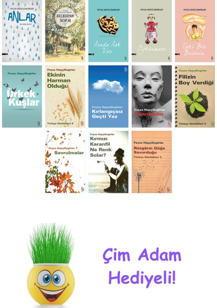Feyza Hepçilingirler 13 Kitap Seti + Çim Adam Hediye
