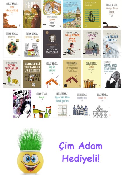 Orhan Kemal 23 Kitap Seti + Çim Adam Hediye