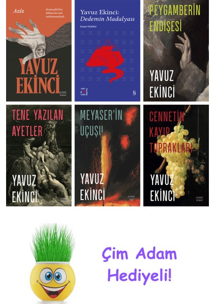 Yavuz Ekinci 6 Kitap Seti + Çim Adam Hediye
