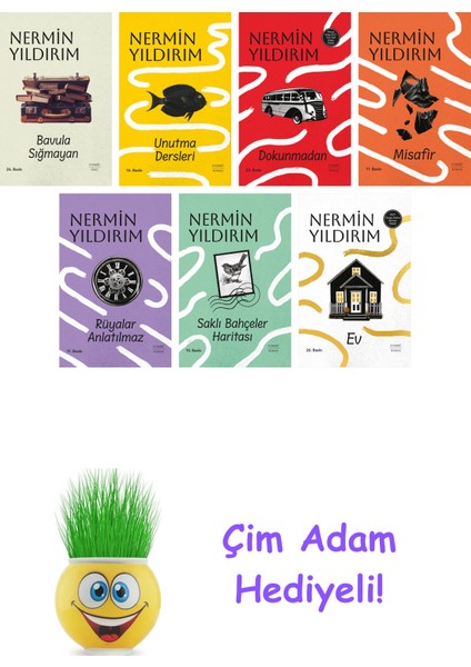 Nermin Yıldırım 7 Kitap Seti + Çim Adam Hediye