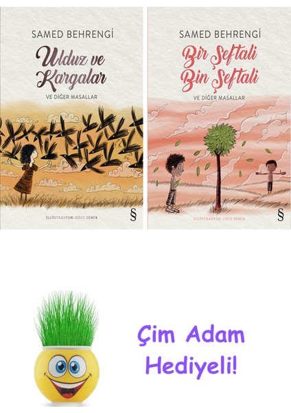 Samed Behrengi 2 Kitap Seti + Çim Adam Hediye