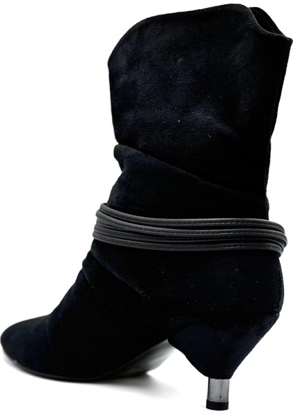 Çeşme Kısa Topuklu Kadın Bot Siyah fırsatları