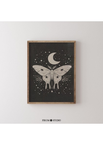 Vintage Güve Cadılar Bayramı Duvar Sanatı, Kasvetli Boho Sanatı, Modern Cadı Duvar Dekoru fiyatları