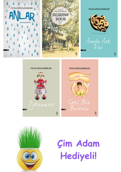 Feyza Hepçilingirler 5 Kitap Seti + Çim Adam Hediye