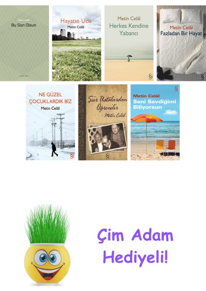 Metin Celal 7 Kitap Seti + Çim Adam Hediye
