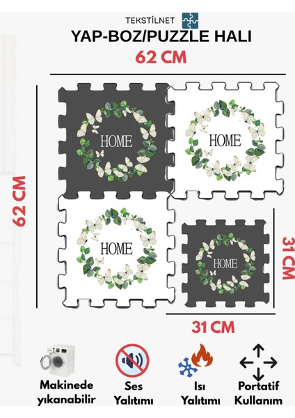 Baskılı Halı,sıcak Renkli Halı Puzzle Halı,japon Halısı Modelleri Yapboz Halı