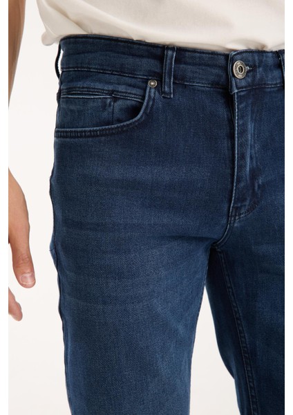 Erkek Kot Pantolon Jean Regular Fit Pamuklu Esnek Straight Leg Denim - %98 Pamuk %2 Lycra modelleri