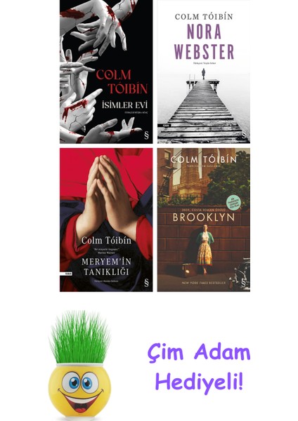 Colm Toibin 4 Kitap Seti + Çim Adam Hediye