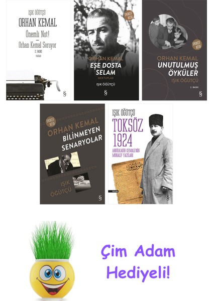 Işık Öğütçü 5 Kitap Seti + Çim Adam Hediye