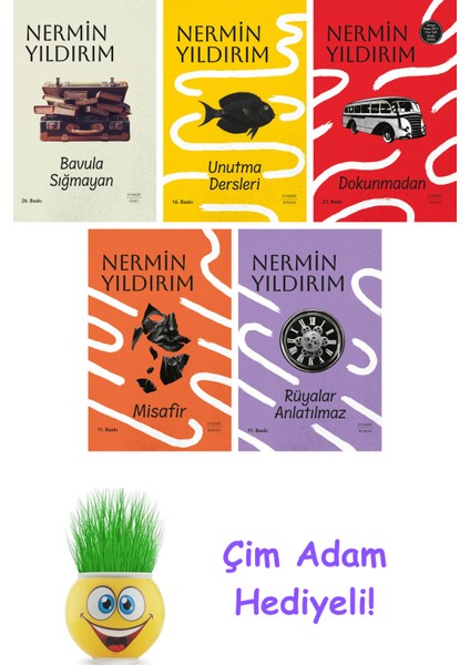 Nermin Yıldırım 5 Kitap Seti + Çim Adam Hediye