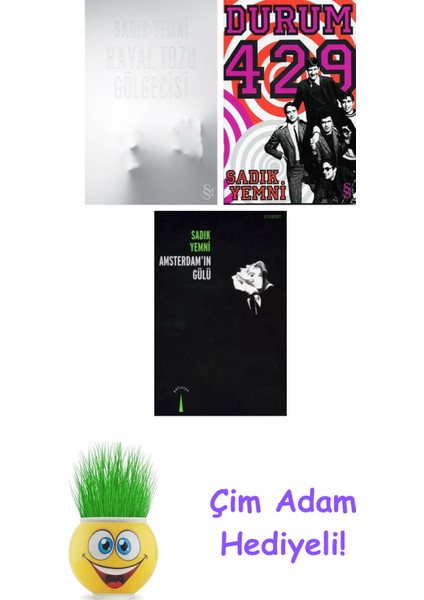 Sadık Yemni 3 Kitap Seti + Çim Adam Hediye