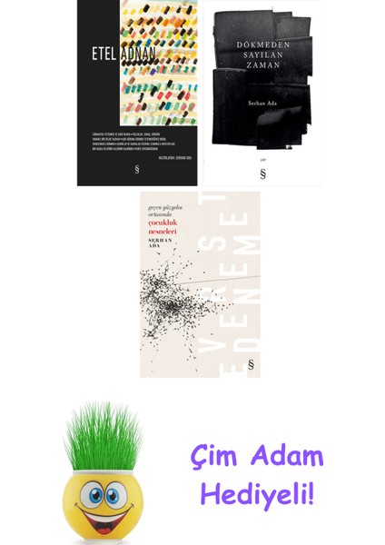 Serhan Ada 3 Kitap Seti + Çim Adam Hediye