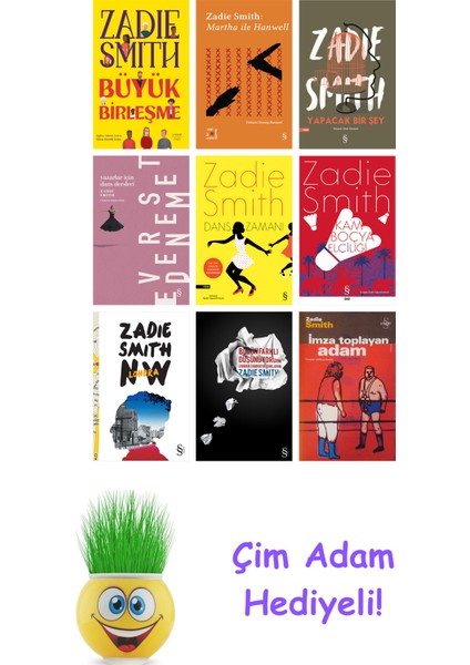 Zadie Smith 9 Kitap Seti + Çim Adam Hediye