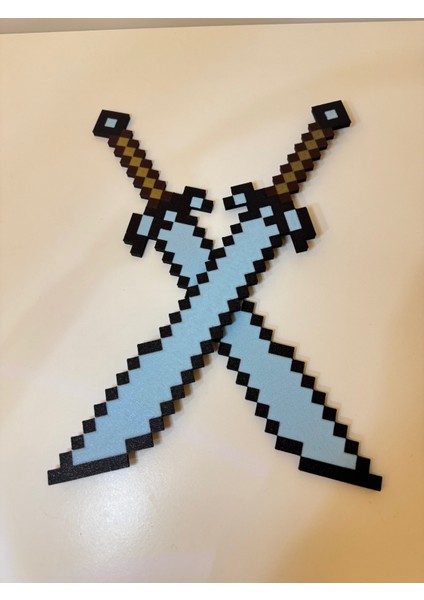 Birleştirilebilir 33 cm Minecraft Dual Sword/çift Kılıç (Birleştirilip Tek Hale Getirmeye Uygun) fiyatları