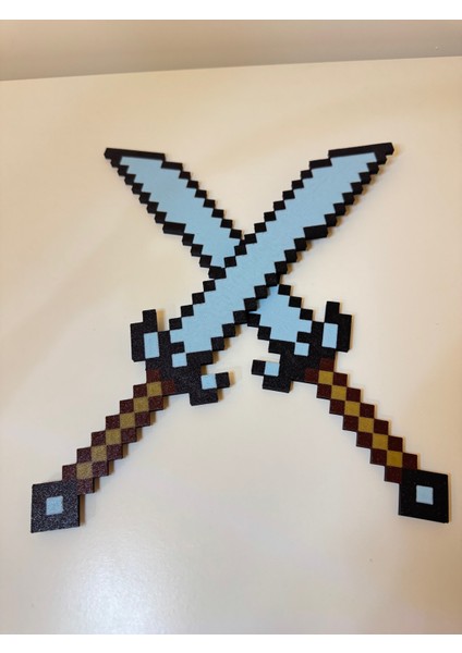 Birleştirilebilir 33 cm Minecraft Dual Sword/çift Kılıç (Birleştirilip Tek Hale Getirmeye Uygun) fırsatları