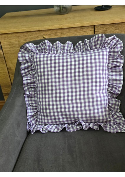 Vintage Pötikare Fırfırlı Kırlent Kılıfı Tekli indirimleri