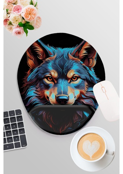 Kurt No:1 Baskılı Oyuncu Gaming Oval Bilek Destekli Mousepad