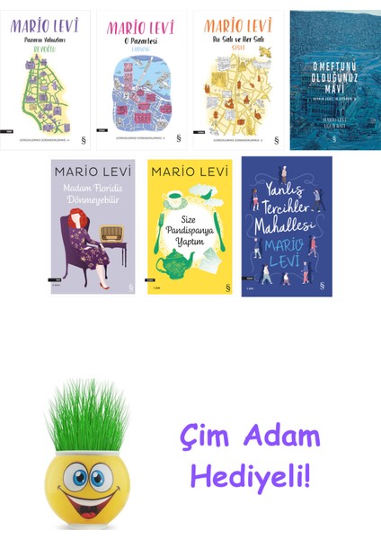 Mario Levi 7 Kitap Seti + Çim Adam Hediye