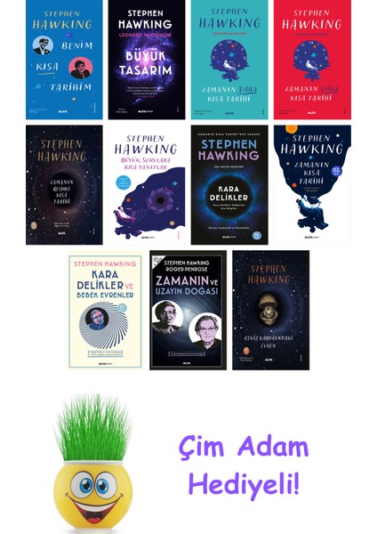 Stephen Hawking 11 Kitap Seti + Çim Adam Hediye