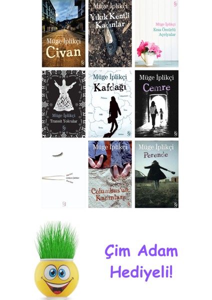 Müge Iplikçi 9 Kitap Seti + Çim Adam Hediye