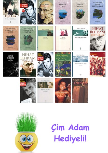 Nihat Behram 22 Kitap Seti + Çim Adam Hediye