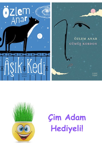 Özlem Anar 2 Kitap Seti + Çim Adam Hediye