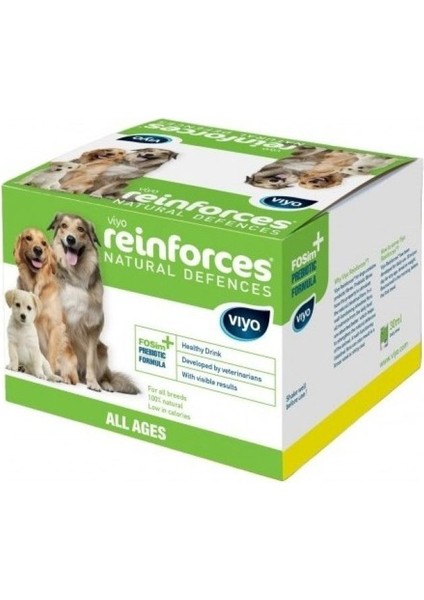 Viyo Reinforces Tüm Yaş Grubu Köpekler Için Ek Besin Takviyesi 7 x 30 ml