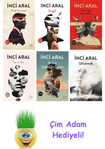 Inci Aral 6 Kitap Seti + Çim Adam Hediye