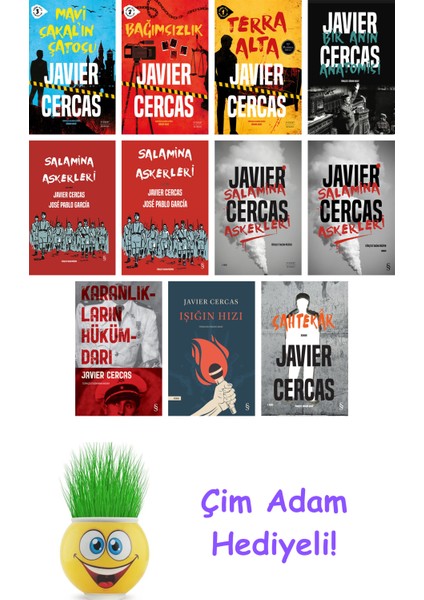 Javier Cercas 11 Kitap Seti + Çim Adam Hediye