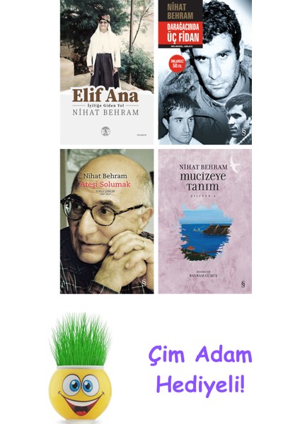 Nihat Behram 4 Kitap Seti + Çim Adam Hediye