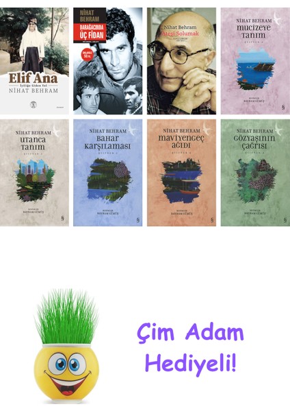 Nihat Behram 8 Kitap Seti + Çim Adam Hediye