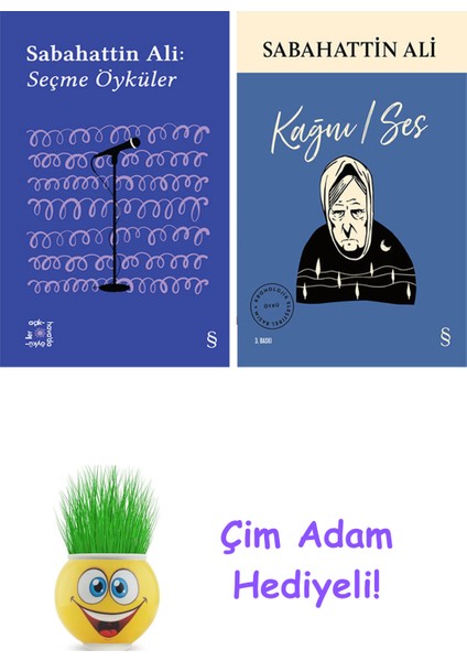 Sabahattin Ali 2 Kitap Seti + Çim Adam Hediye