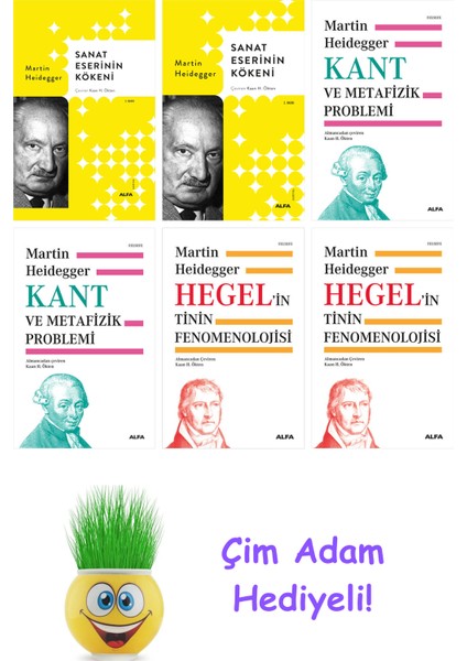 Martin Heidegger 6 Kitap Seti + Çim Adam Hediye